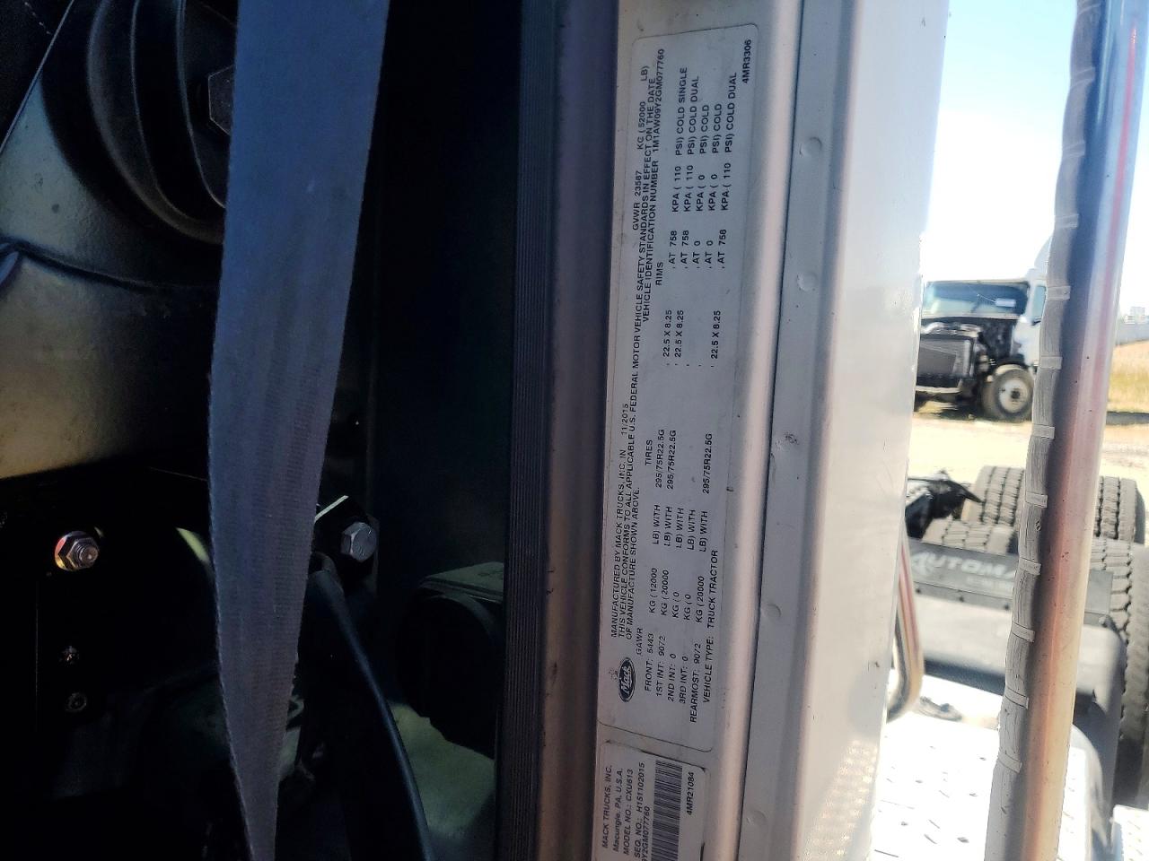 2016 MACK All other VIN 1M1AW09Y2GM077760 photo 10