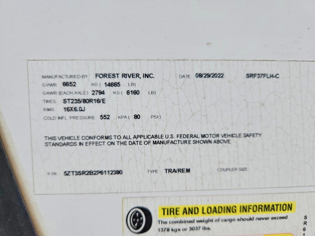 2023 FOREST All models VIN 5ZT3SR2B2P6112380 photo 10