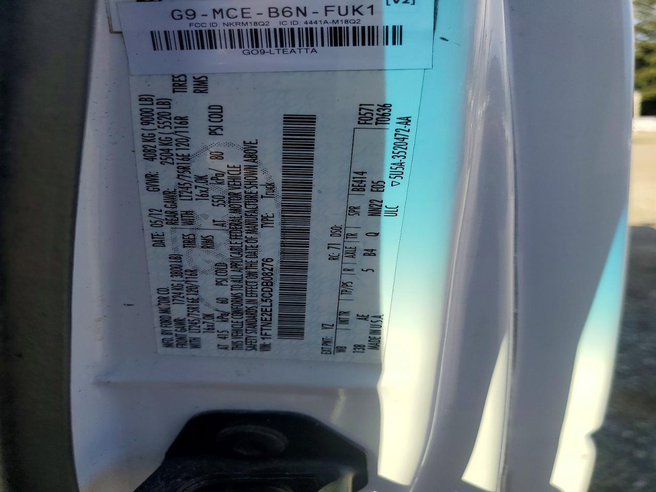2012 FORD Econoline VIN 1FTNE2EL5CDB08276 photo 12