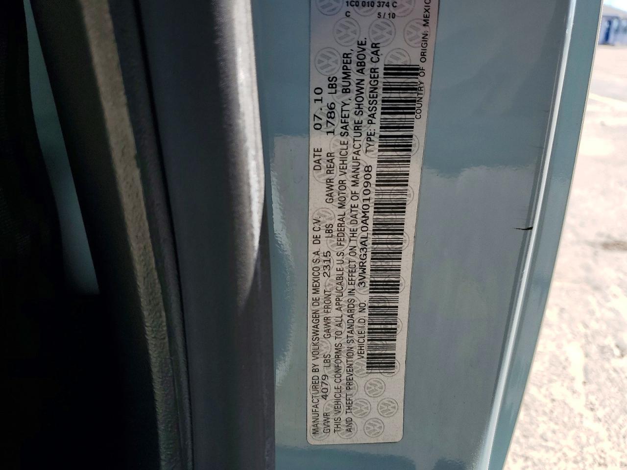 2010 Volkswagen Beetle VIN 3VWRG3AL0AM010908 photo 12