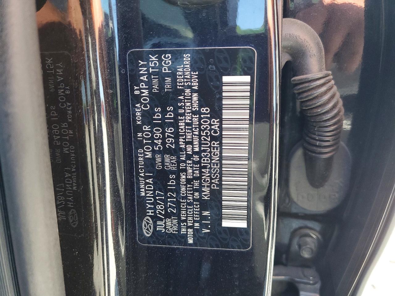 2018 Genesis G80 VIN KMHGN4JB3JU253018 photo 12