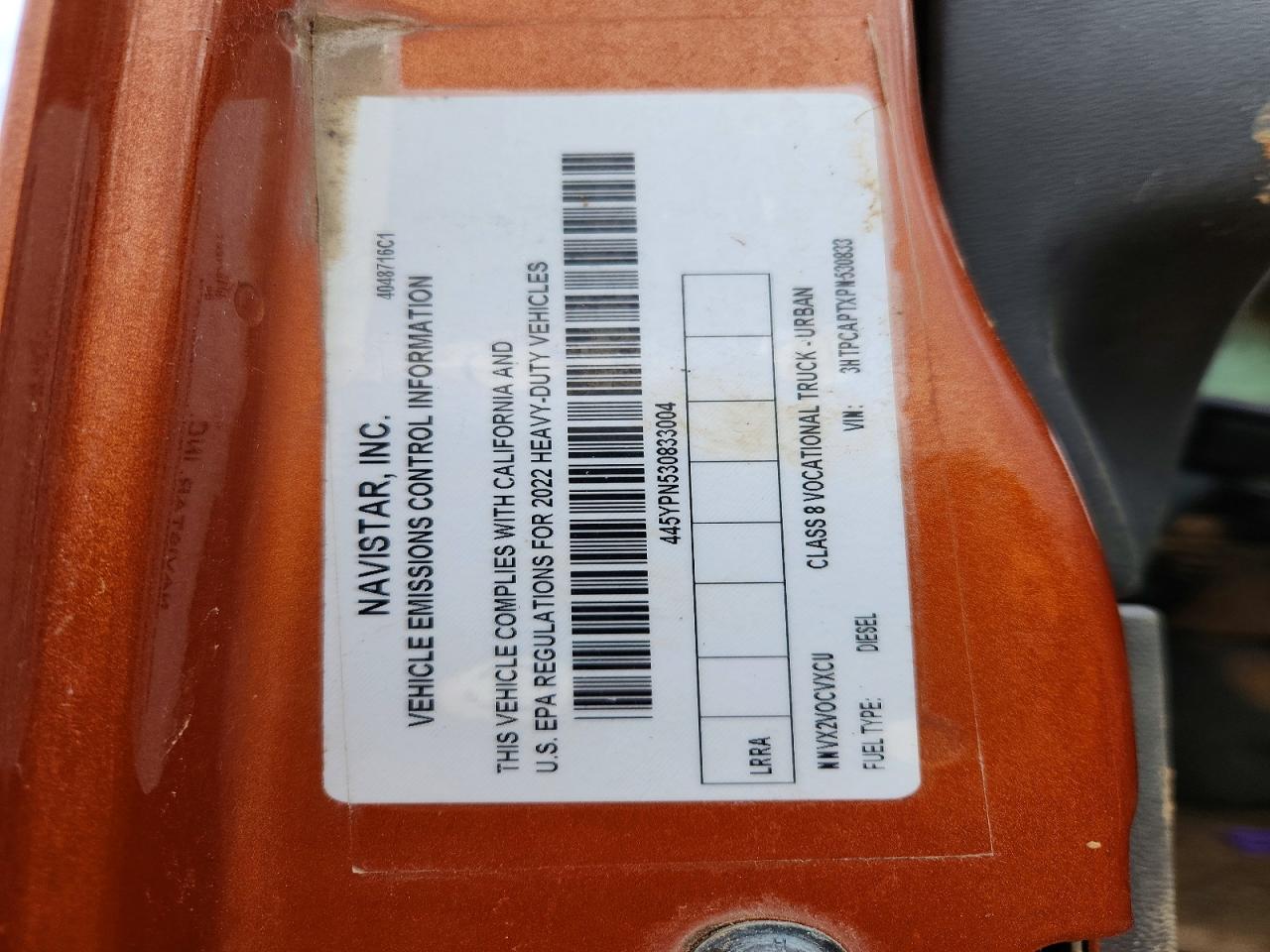 2023 International All other VIN 3HTPCAPTXPN530833 photo 10