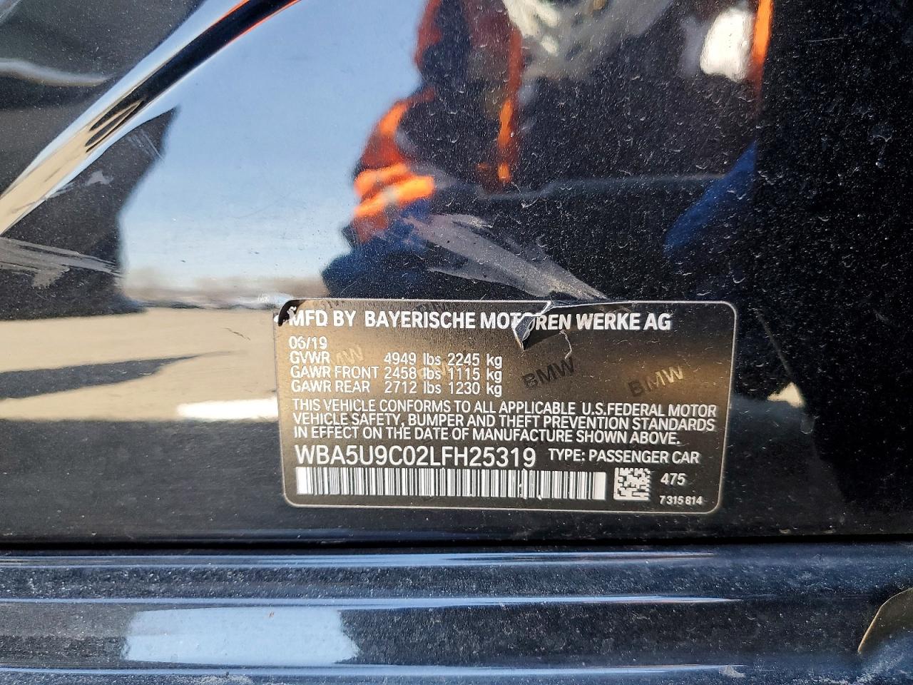 2020 BMW M3 VIN WBA5U9C02LFH25319 photo 12
