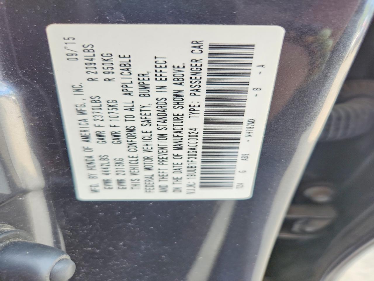 2016 Acura Tlx VIN 19UUB1F30GA000024 photo 12