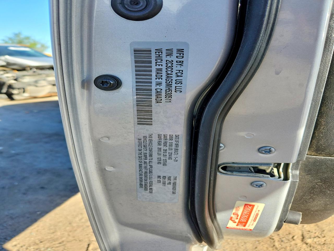 2021 Chrysler 300 VIN 2C3CCAAG5MH530511 photo 12