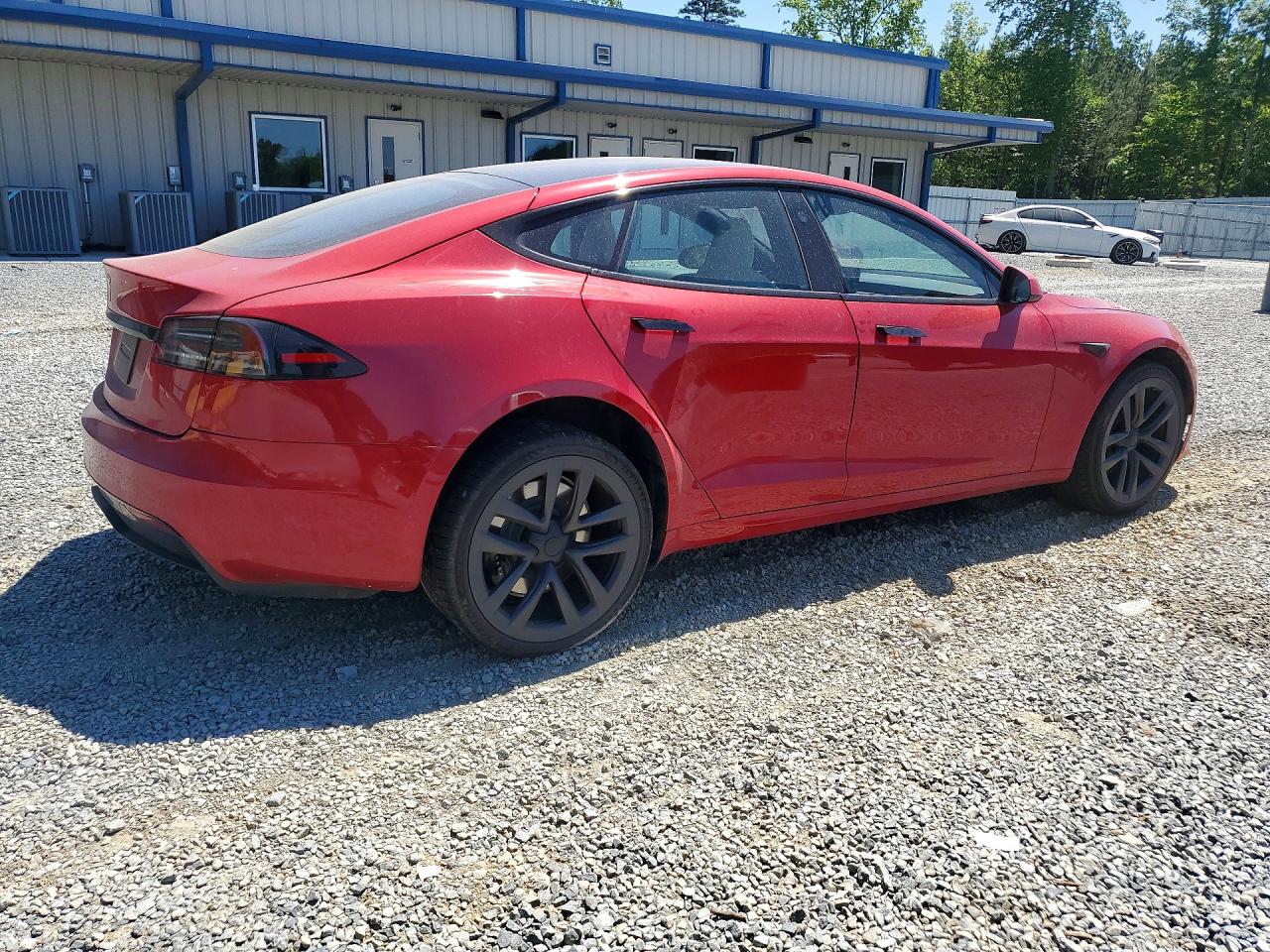 2022 Tesla Model s VIN 5YJSA1E51NF490554 photo 3