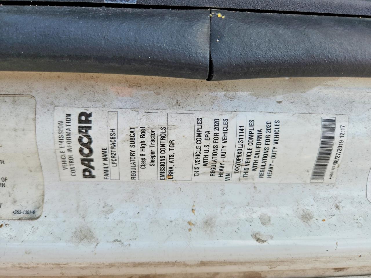 2020 KENWORTH All other VIN 1XKYDP9X0LJ311141 photo 10