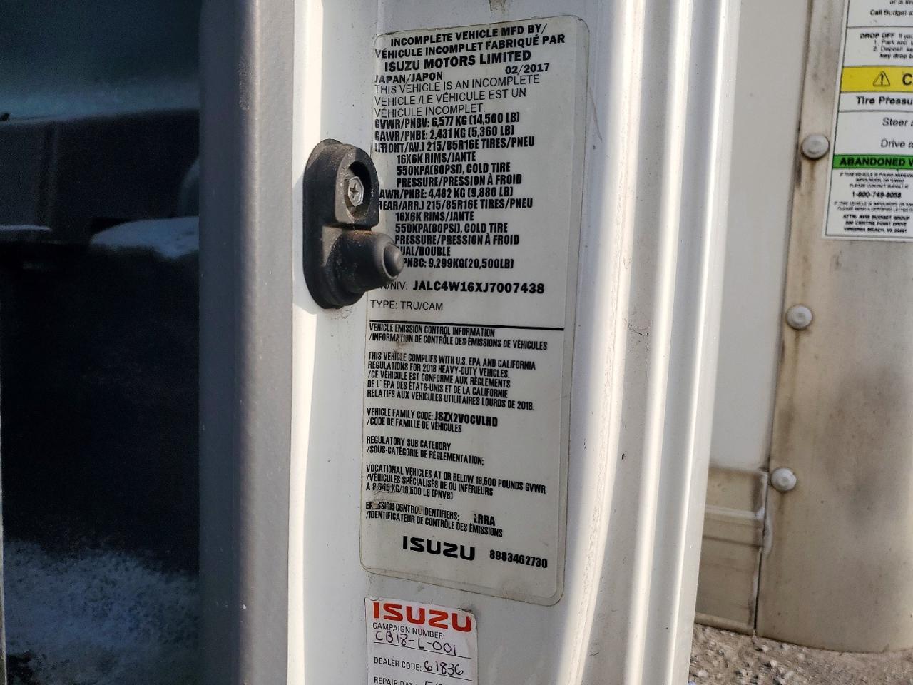 2018 Isuzu Npr VIN JALC4W16XJ7007438 photo 12