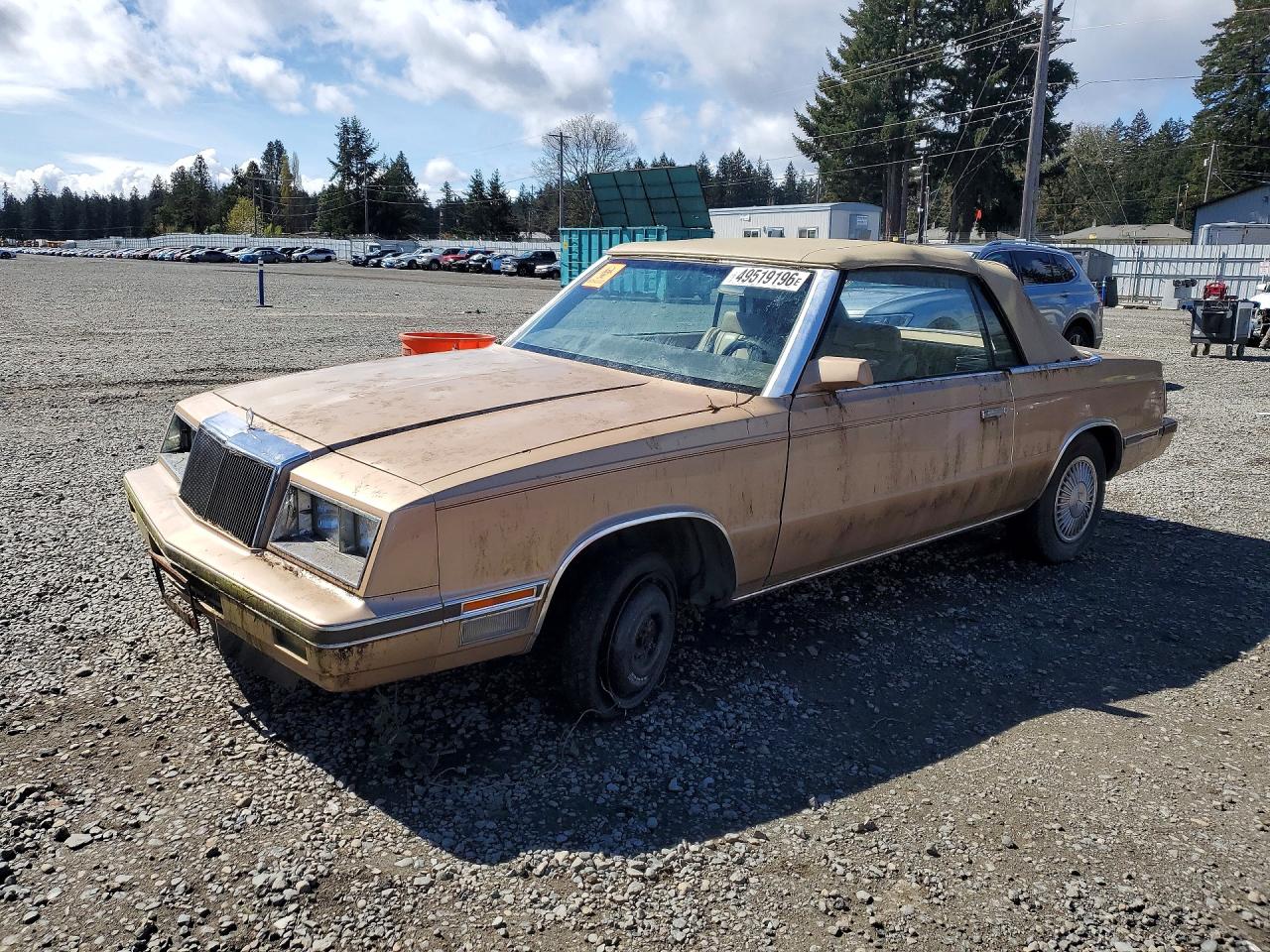 1984 CHRYSLER Lebaron VIN 1C3BC55C3EG167732 photo 1
