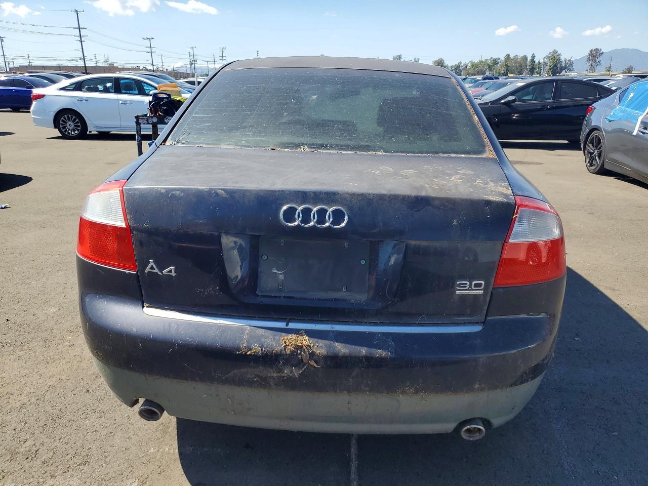 2003 Audi A4 VIN WAULT68E73A113866 photo 6