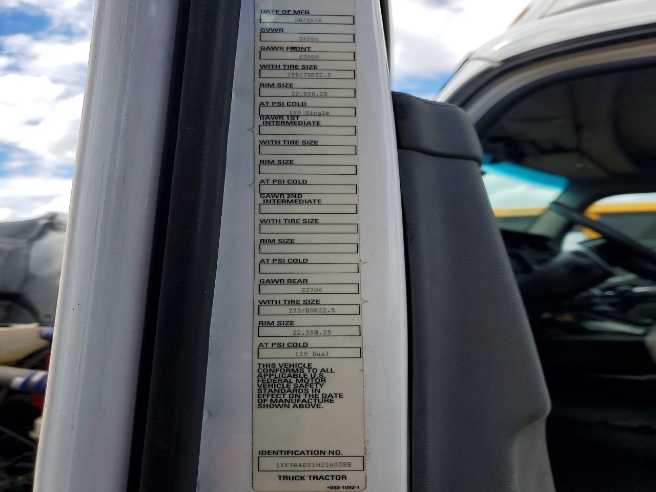 2017 KENWORTH All other VIN 1XKYA48X1HJ160388 photo 10