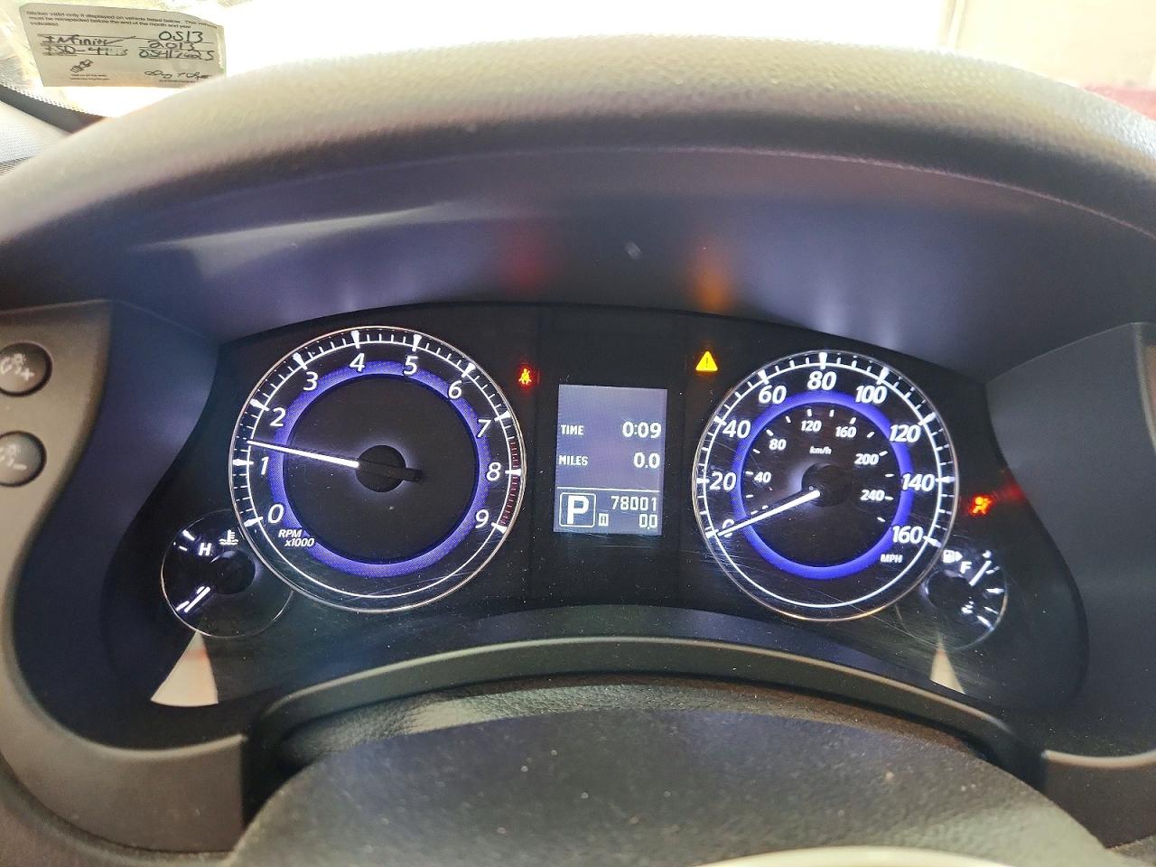 2013 Infiniti Ex37 VIN JN1BJ0HR1DM480513 photo 9