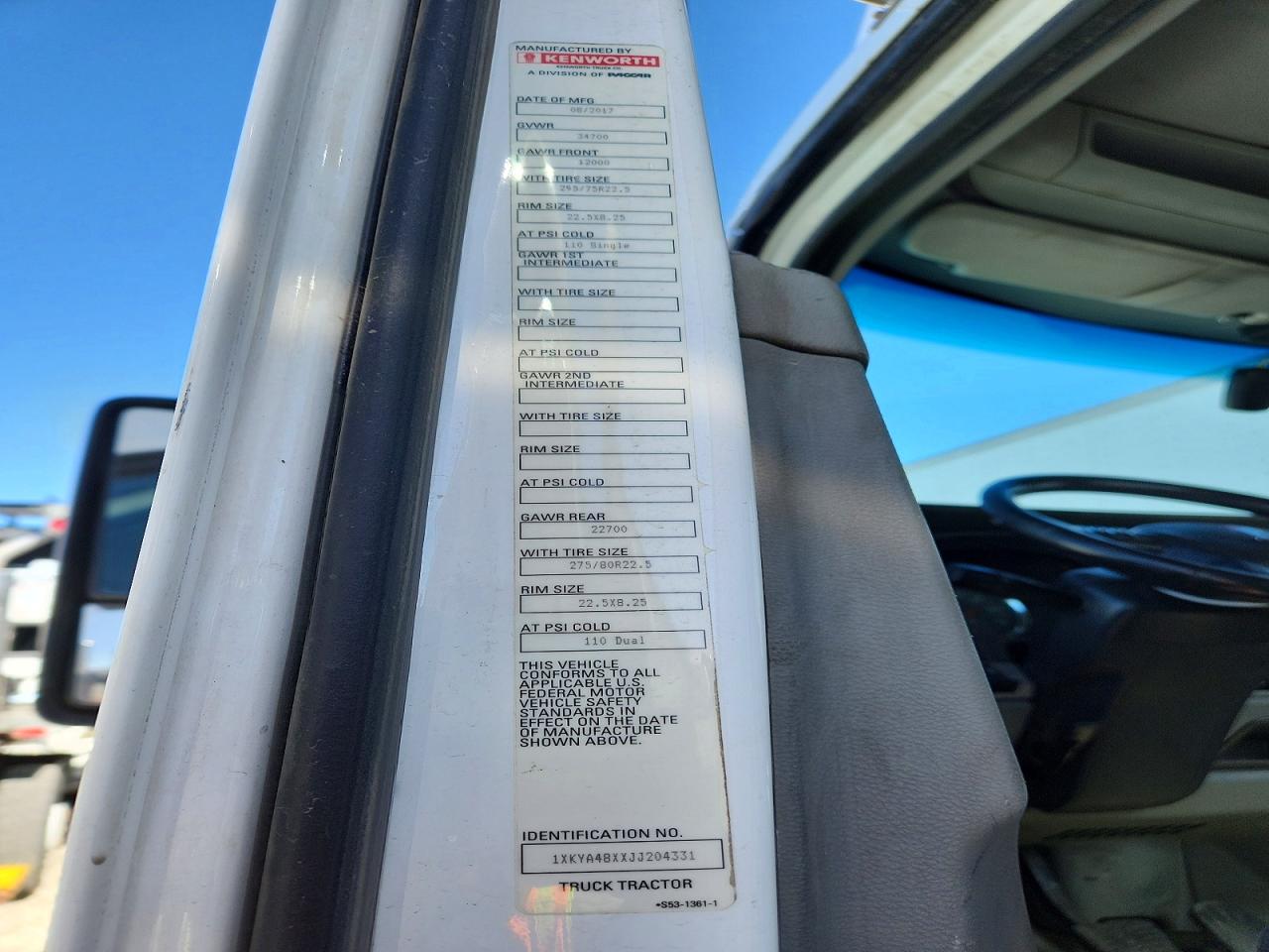 2018 KENWORTH All other VIN 1XKYA48XXJJ204331 photo 10