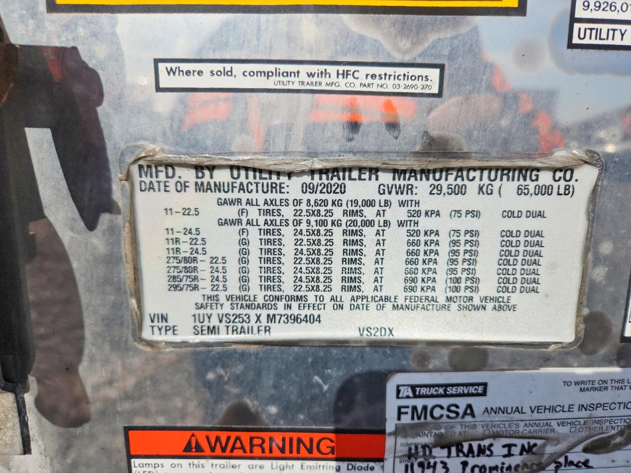 2021 UTILITY All models VIN 1UYVS253XM7396404 photo 10