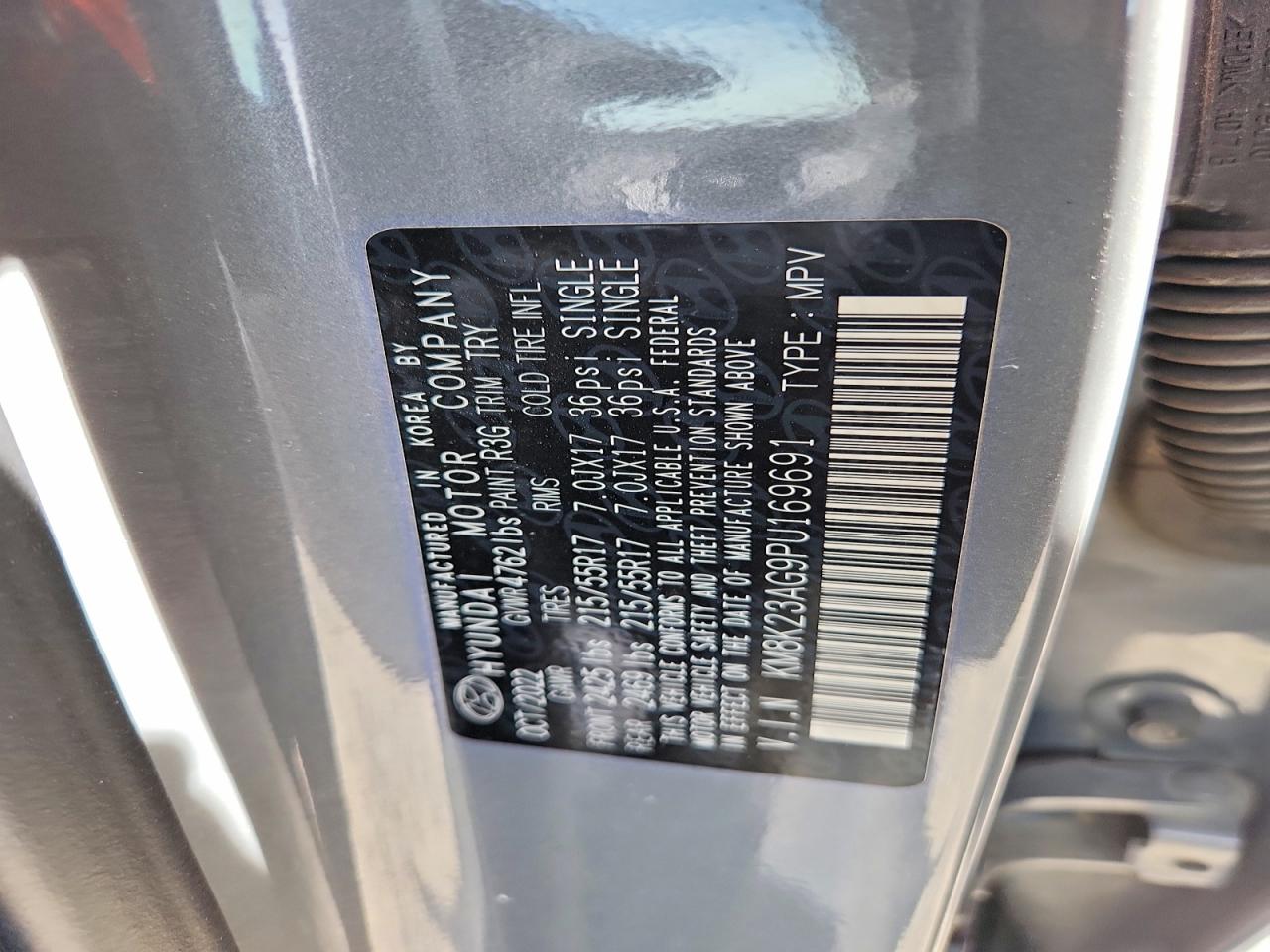 2023 Hyundai Kona Electric Se VIN KM8K23AG9PU169691 photo 12