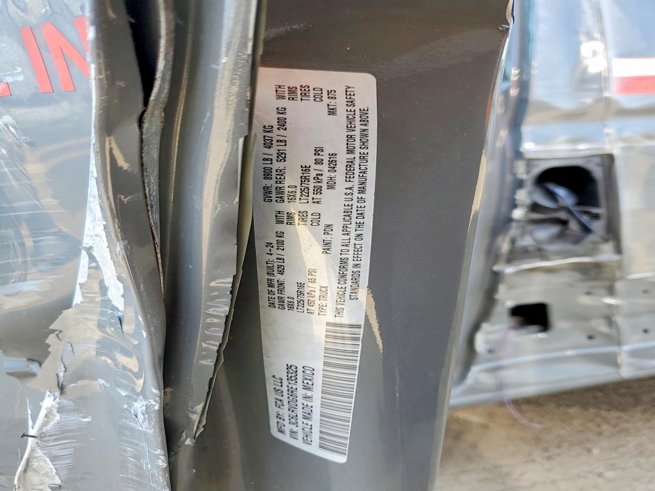 2024 Ram Promaster VIN 3C6LRVDG6RE135325 photo 12
