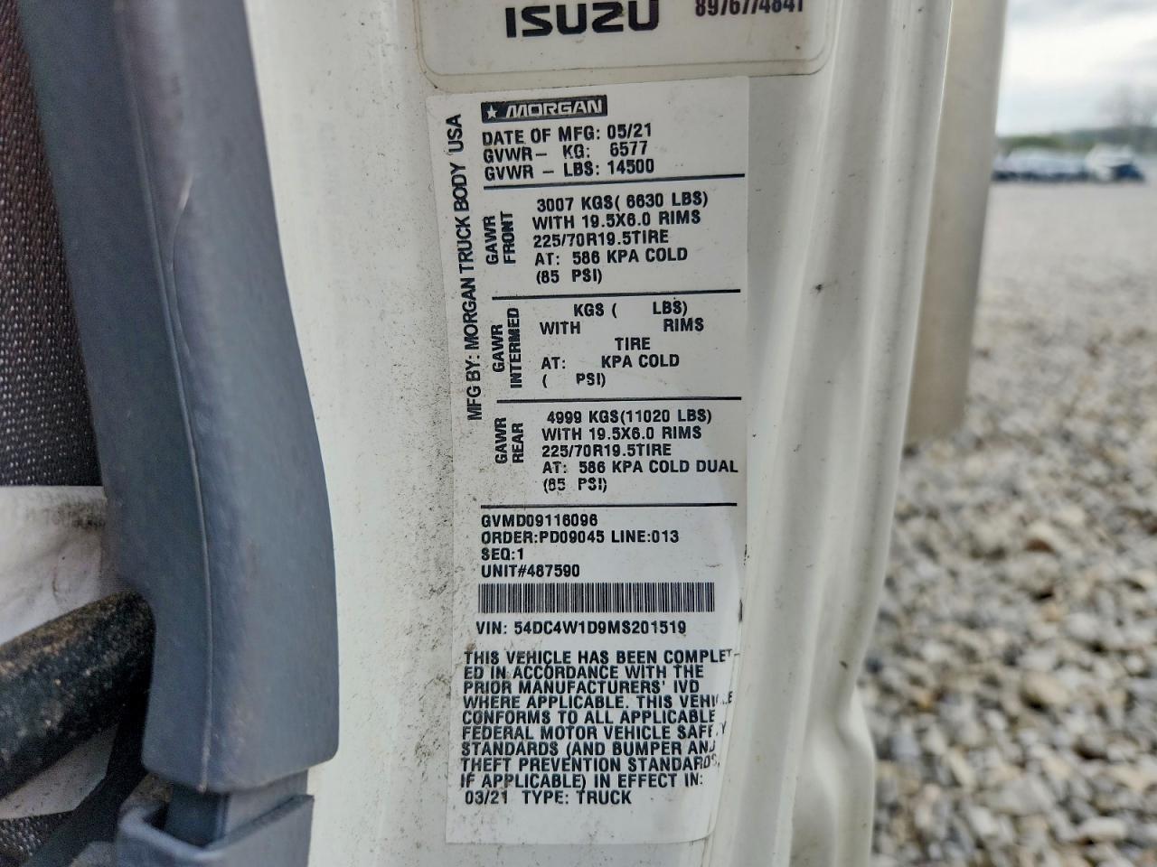2021 Isuzu Npr VIN 54DC4W1D9MS201519 photo 10