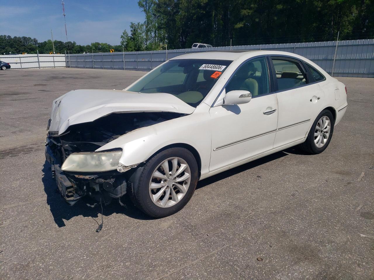 2008 Hyundai Azera VIN KMHFC46F88A297332 photo 1