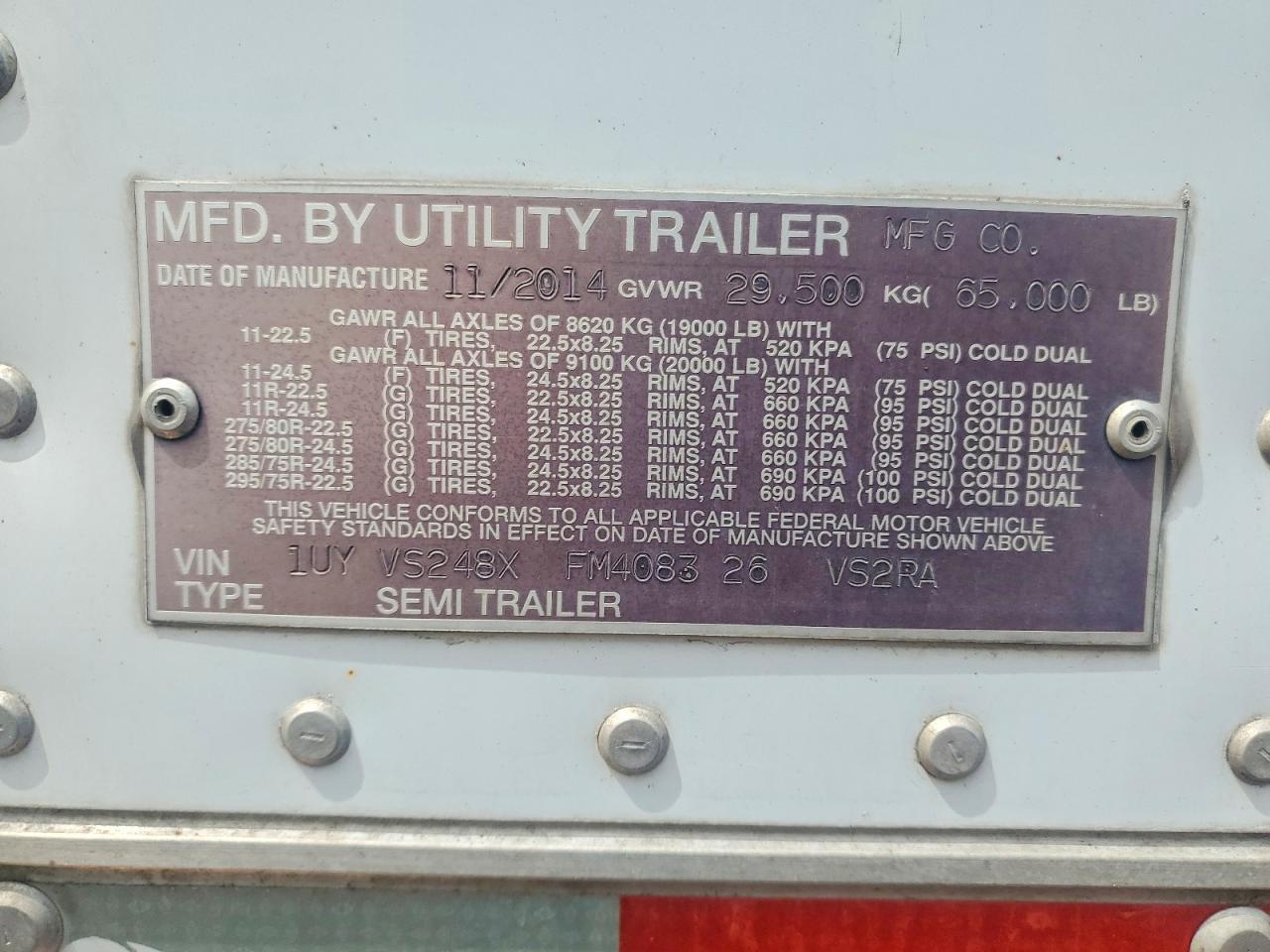 2015 UTILITY All models VIN 1UYVS248XFM408326 photo 10