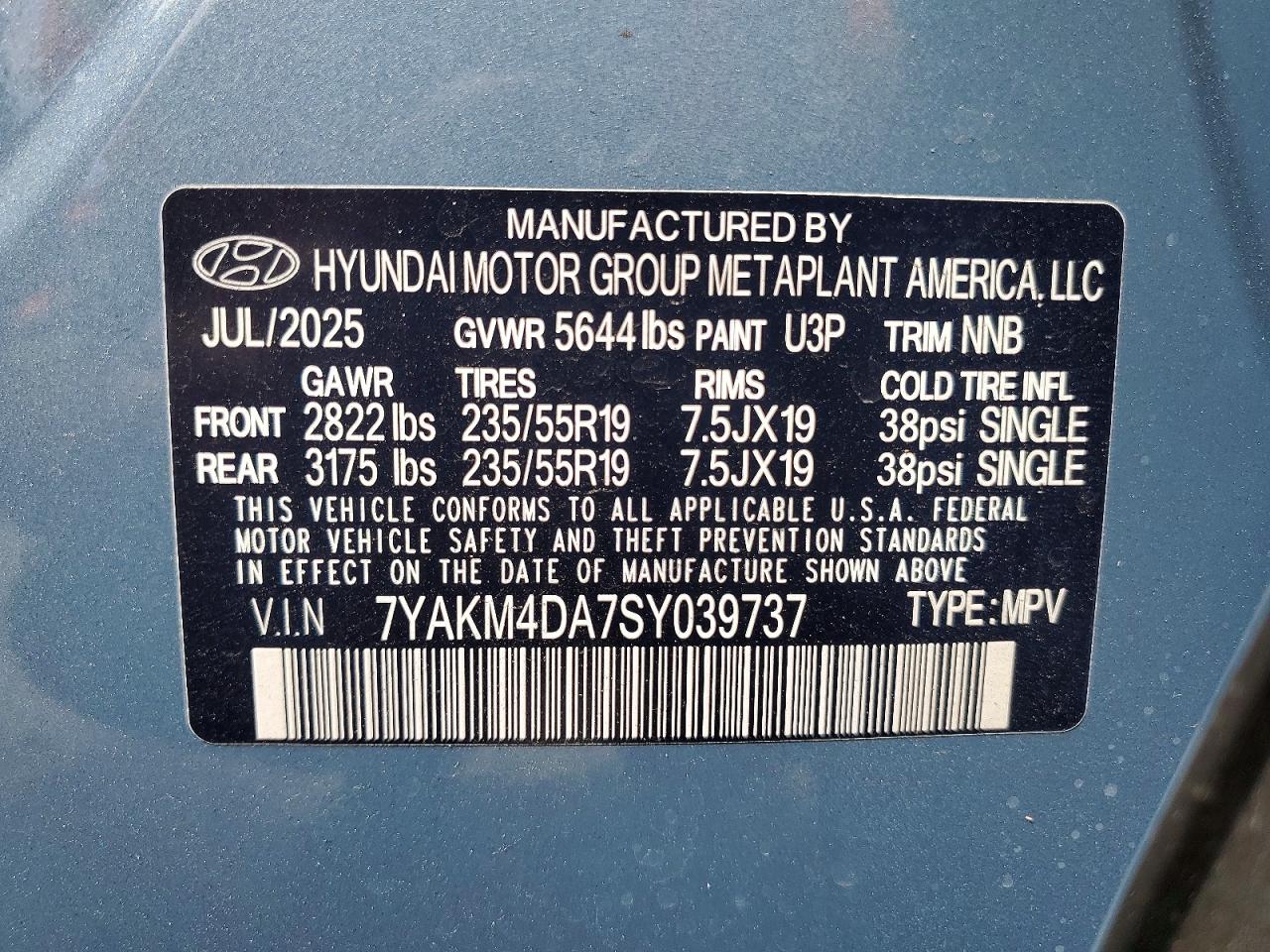 2025 Hyundai Ioniq VIN 7YAKM4DA7SY039737 photo 12