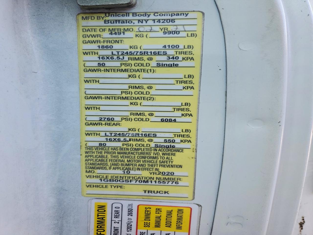 2021 CHEVROLET Express VIN 1GB0GSF70M1155776 photo 12
