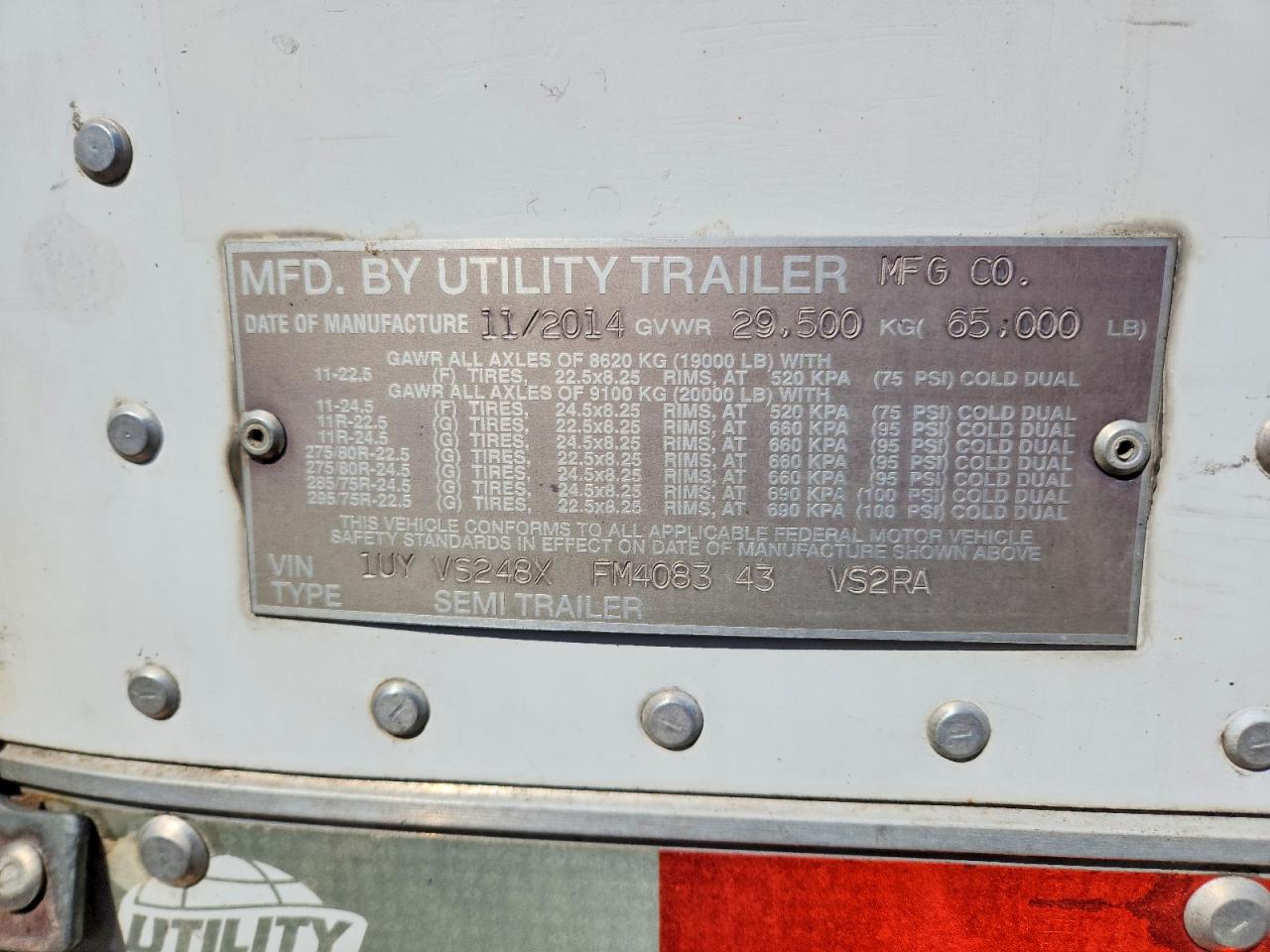 2015 UTILITY All models VIN 1UYVS248XFM408343 photo 10