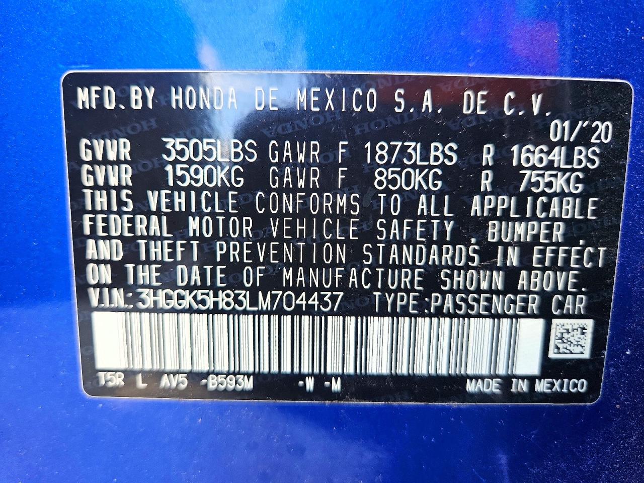 2020 Honda Fit VIN 3HGGK5H83LM704437 photo 12