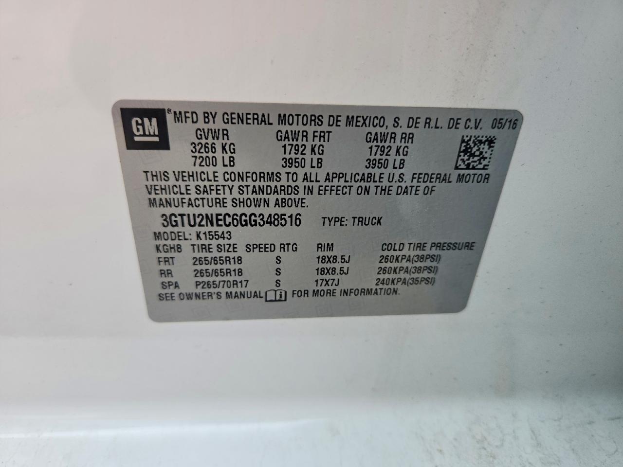 2016 GMC Sierra k15 VIN 3GTU2NEC6GG348516 photo 12