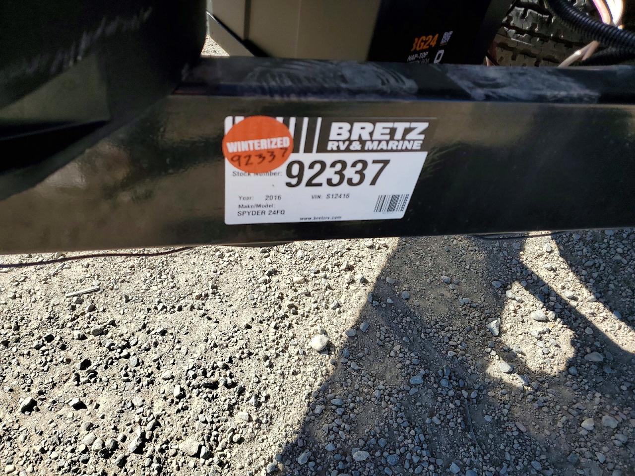 2016 WINNEBAGO Spyder 24f VIN 54CA11S21G1S12416 photo 8
