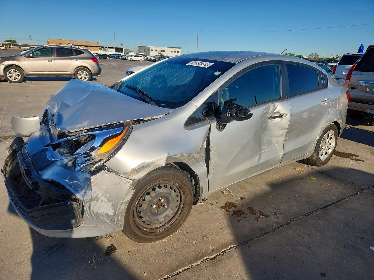 2015 Kia Rio VIN KNADM4A34F6517861 photo 1