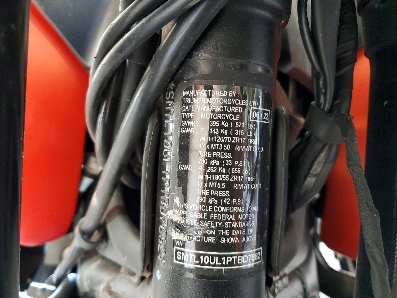 2023 TRIUMPH All other VIN SMTL10UL1PTBD7682 photo 9