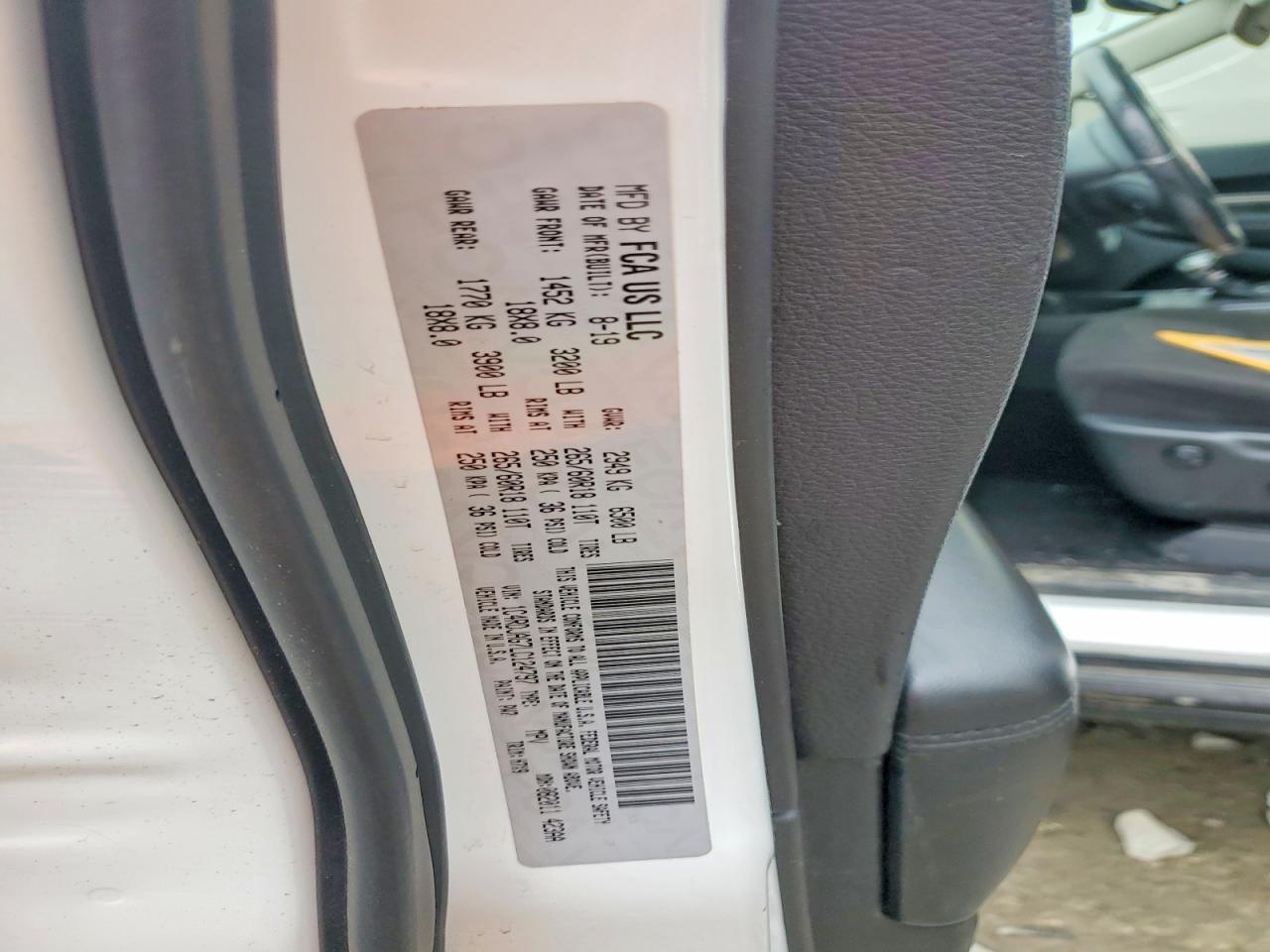 2020 Dodge Durango VIN 1C4RDJAG7LC124797 photo 12