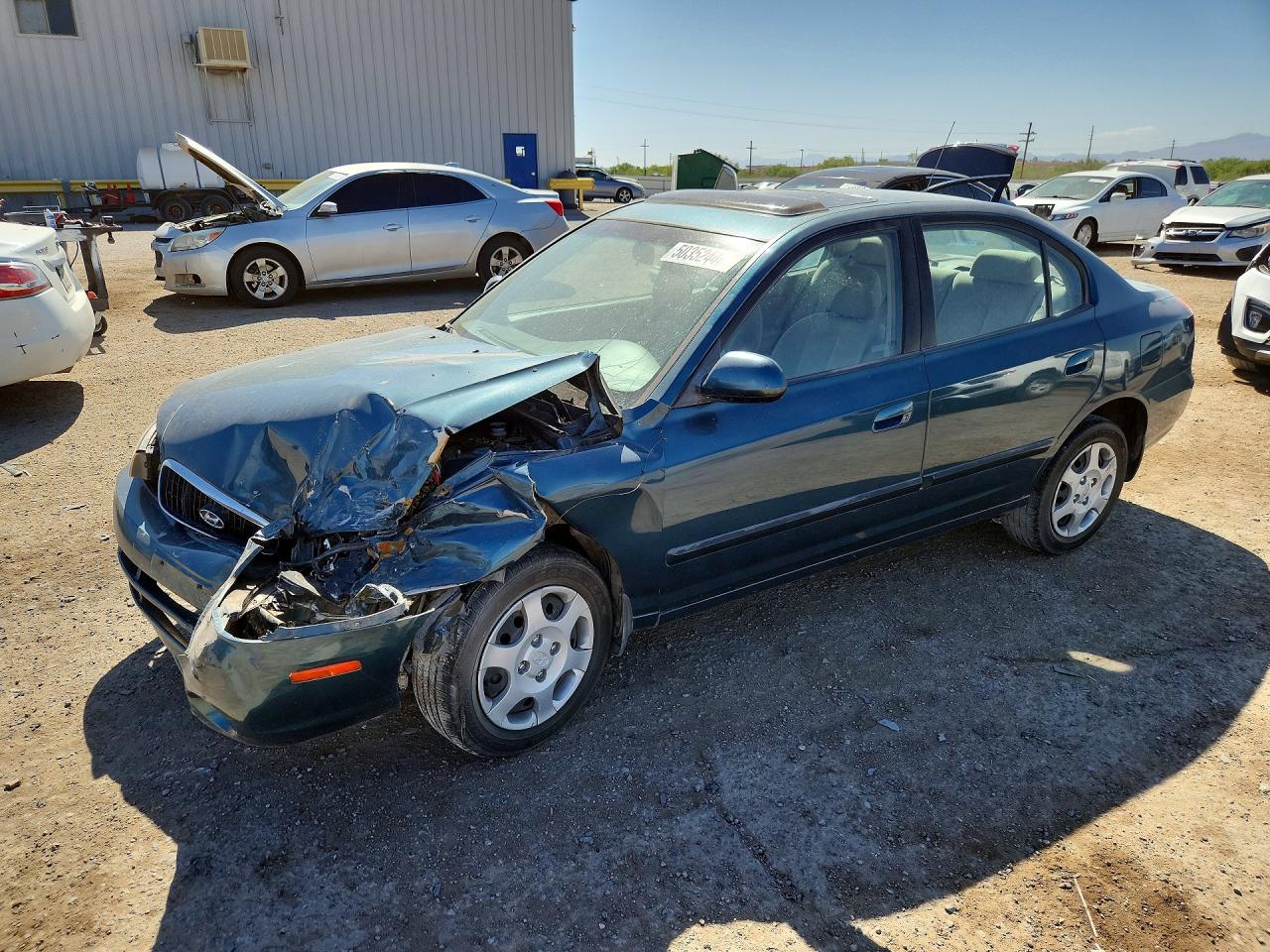 2002 Hyundai Elantra VIN KMHDN45D12U291413 photo 1
