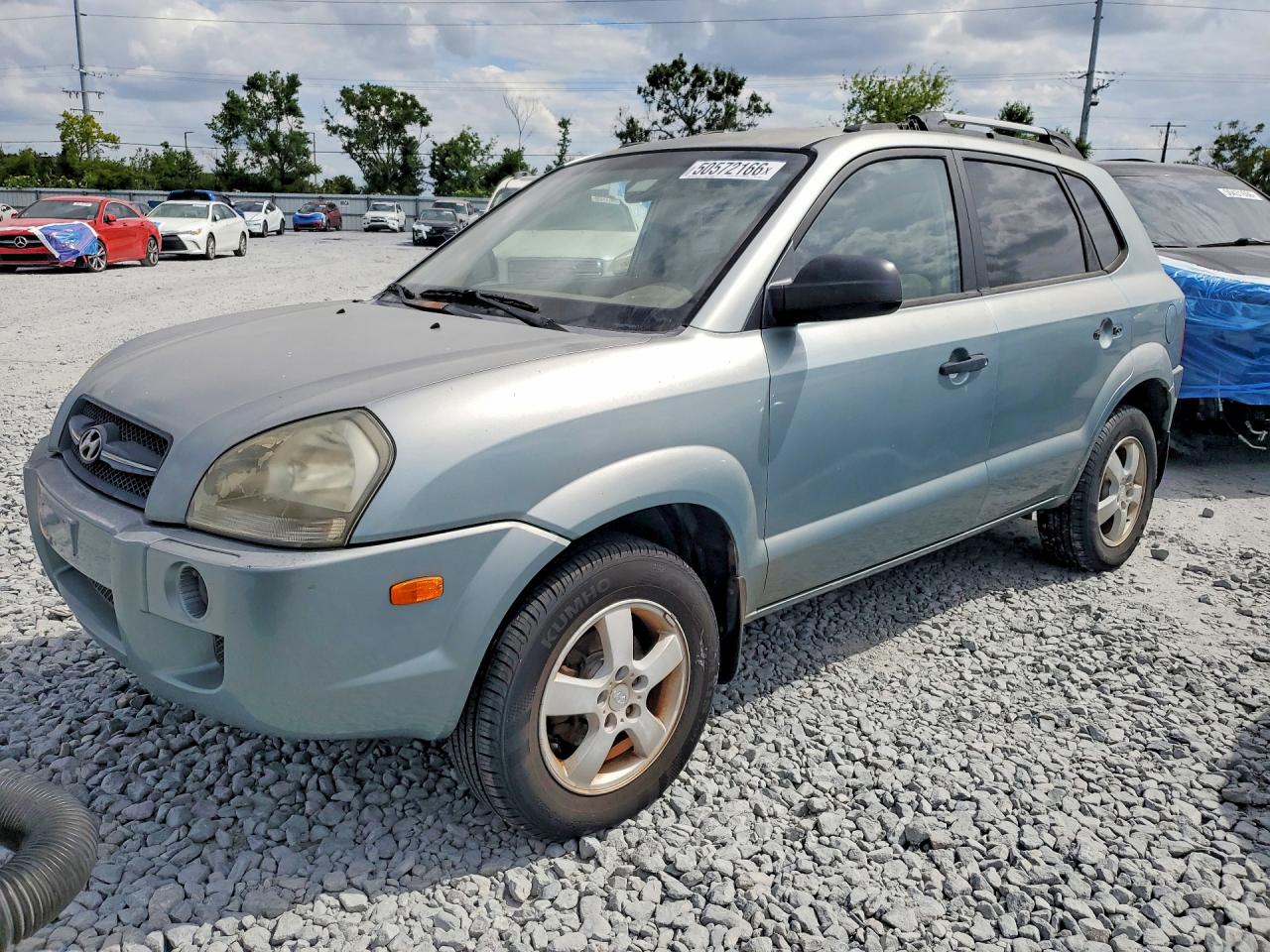2008 Hyundai Tucson VIN KM8JM12B68U734610 photo 1
