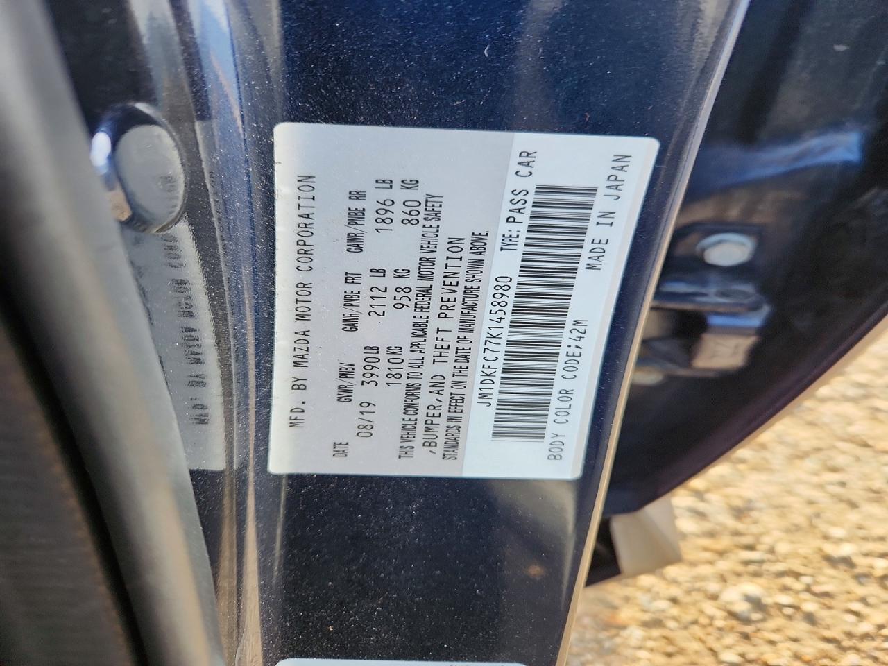 2019 Mazda Cx-3 VIN JM1DKFC77K1458980 photo 12