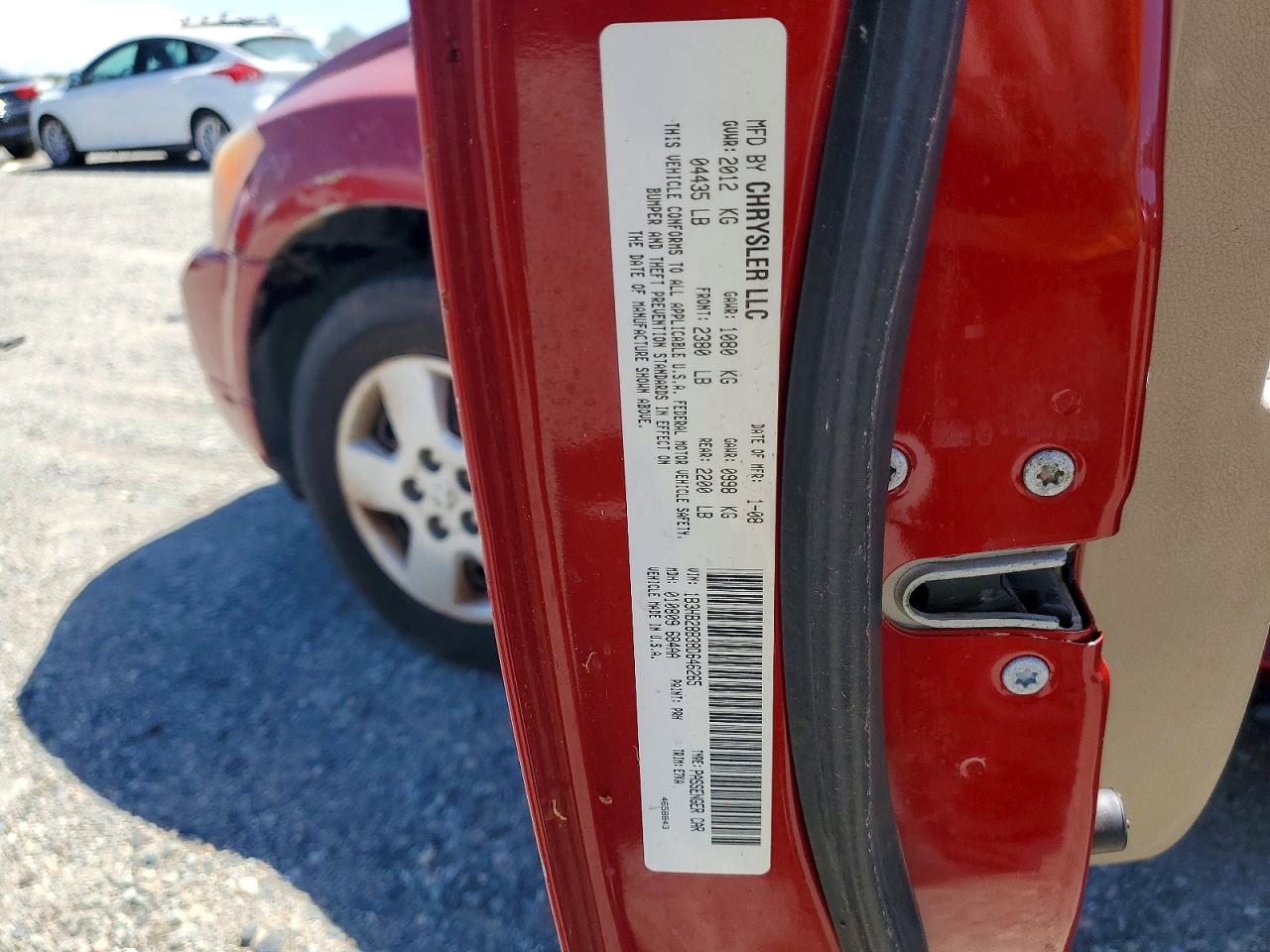 2008 Dodge Caliber VIN 1B3HB28B38D646265 photo 12
