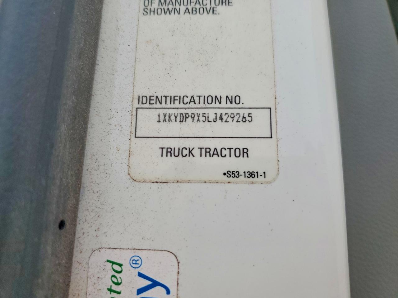 2020 KENWORTH All other VIN 1XKYDP9X5LJ429265 photo 10