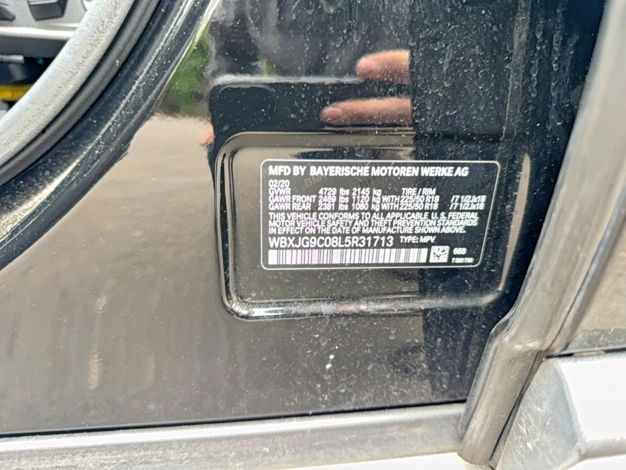 2020 BMW X1 VIN WBXJG9C08L5R31713 photo 10