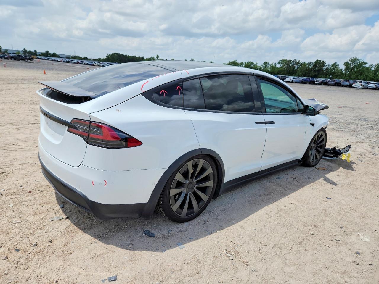 2022 Tesla Model x VIN 7SAXCBE50NF328603 photo 3