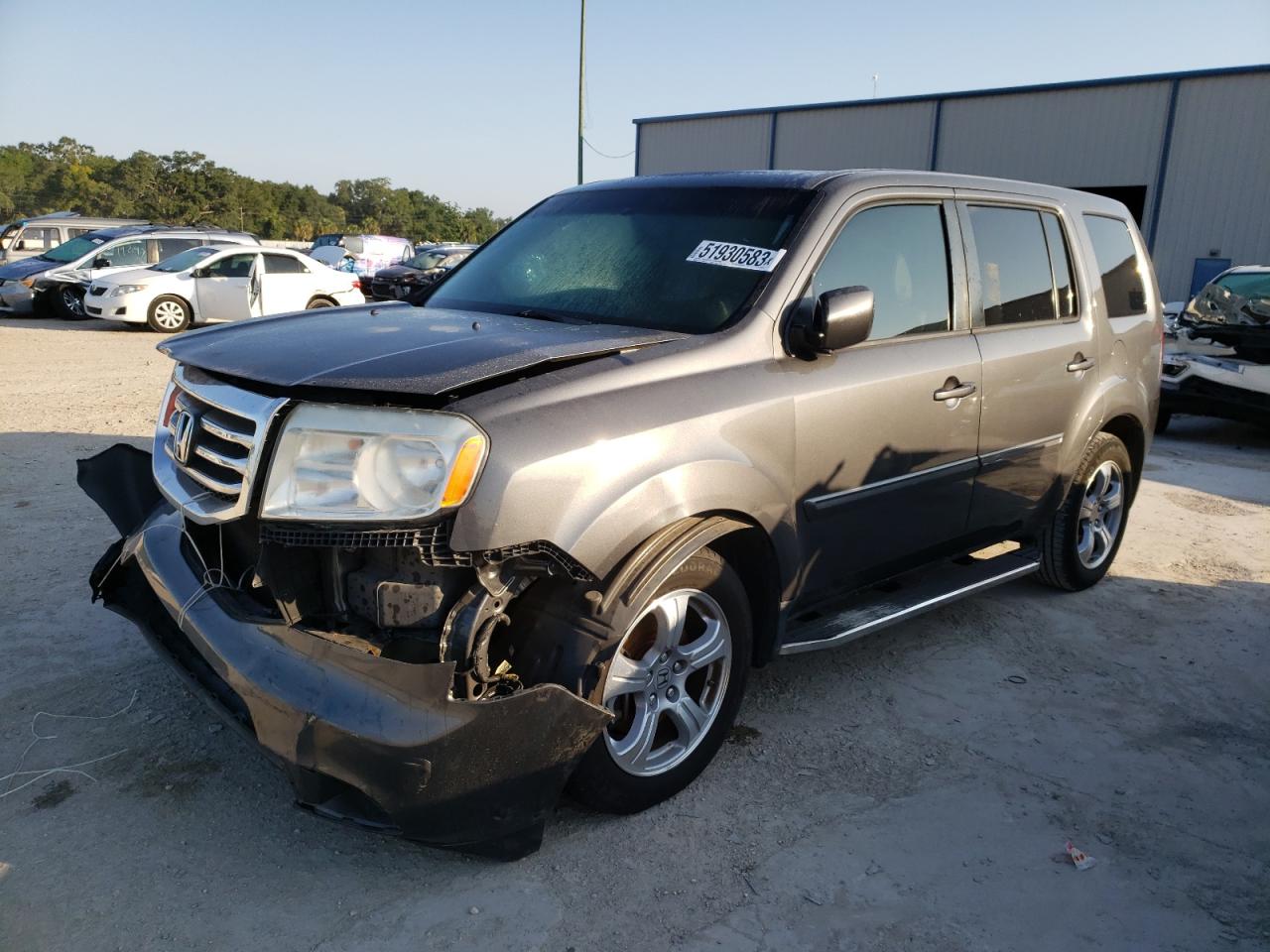 2012 HONDA Pilot VIN 5FNYF3H54CB032314 photo 1