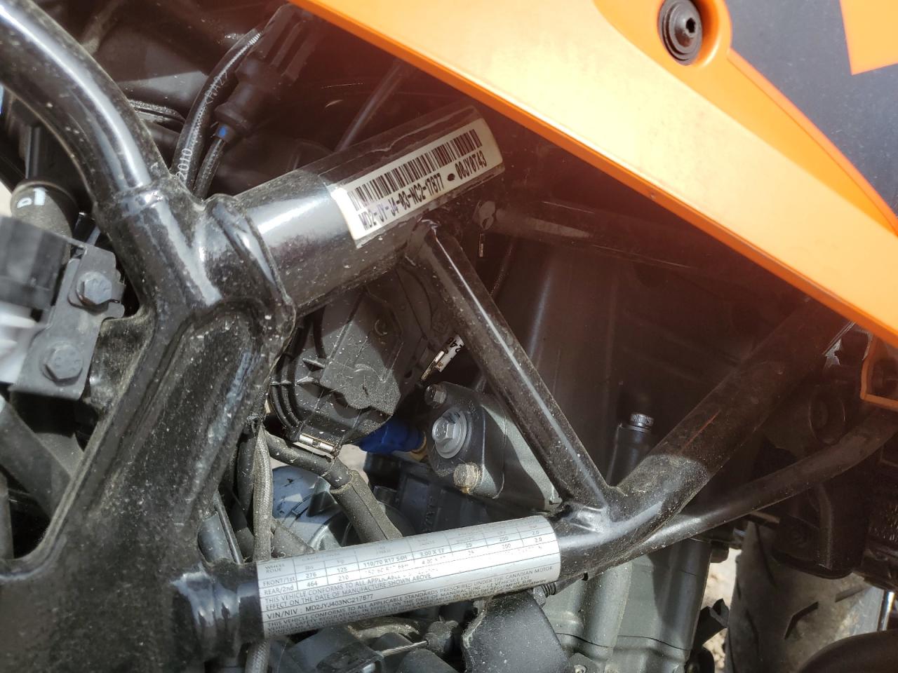 2022 KTM 390 VIN MD2JYJ403NC217877 photo 9