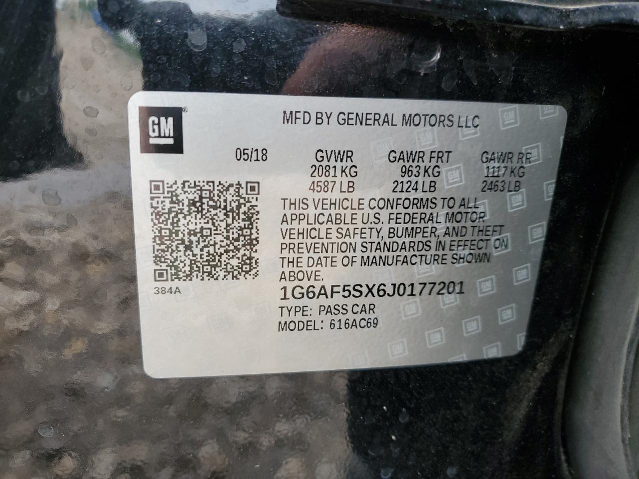 2018 Cadillac Ats VIN 1G6AF5SX6J0177201 photo 12