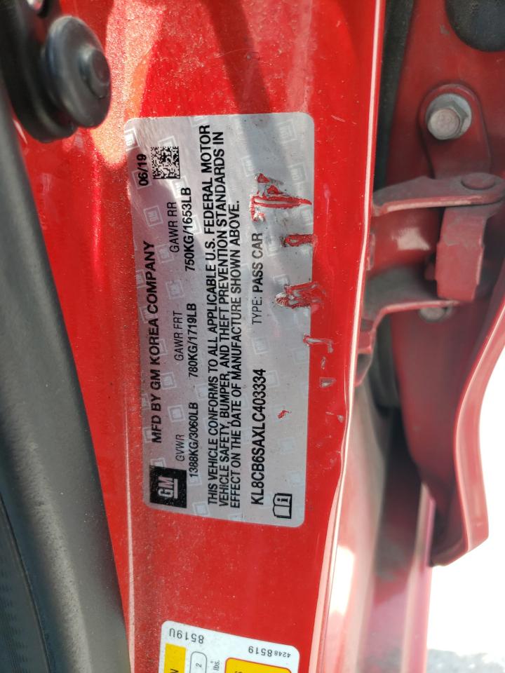 2020 Chevrolet Spark VIN KL8CB6SAXLC403334 photo 12