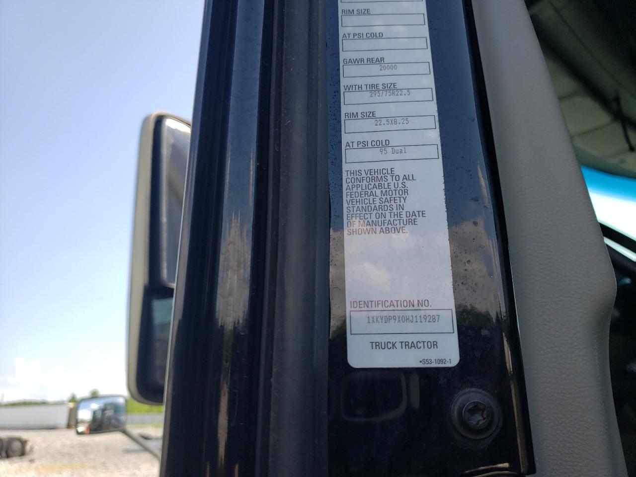 2017 KENWORTH CONSTRUCTION T680 VIN 1XKYDP9X0HJ119287 photo 10