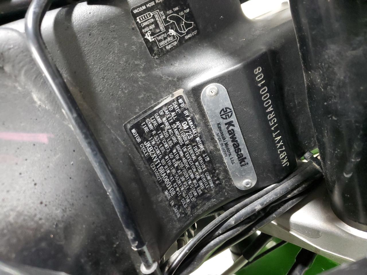 2024 Kawasaki Zx1002 t VIN JKBZXVT15RA000108 photo 10