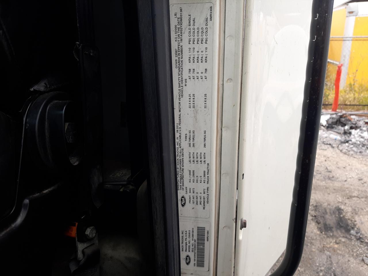 2013 MACK 600 CXU600 VIN 1M1AW02YXDM031387 photo 10