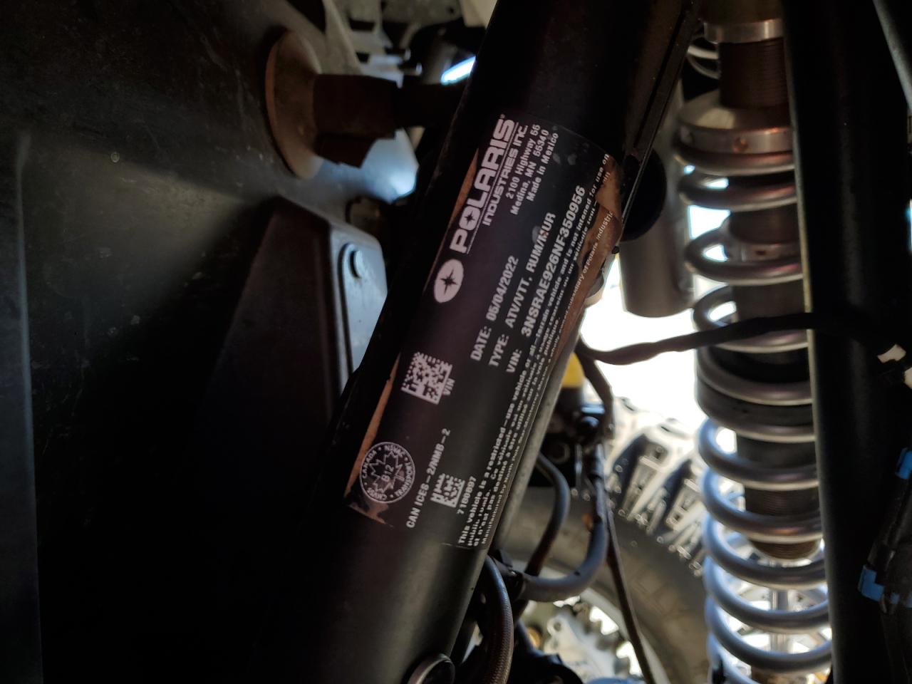 2022 POLARIS RZR PRO XP SPORT VIN 3NSRAE926NF350956 photo 10