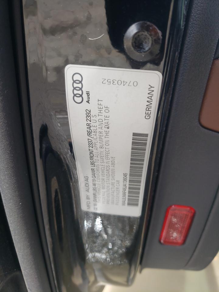 2018 A4 VIN WAULMAF46JA136045 photo 12
