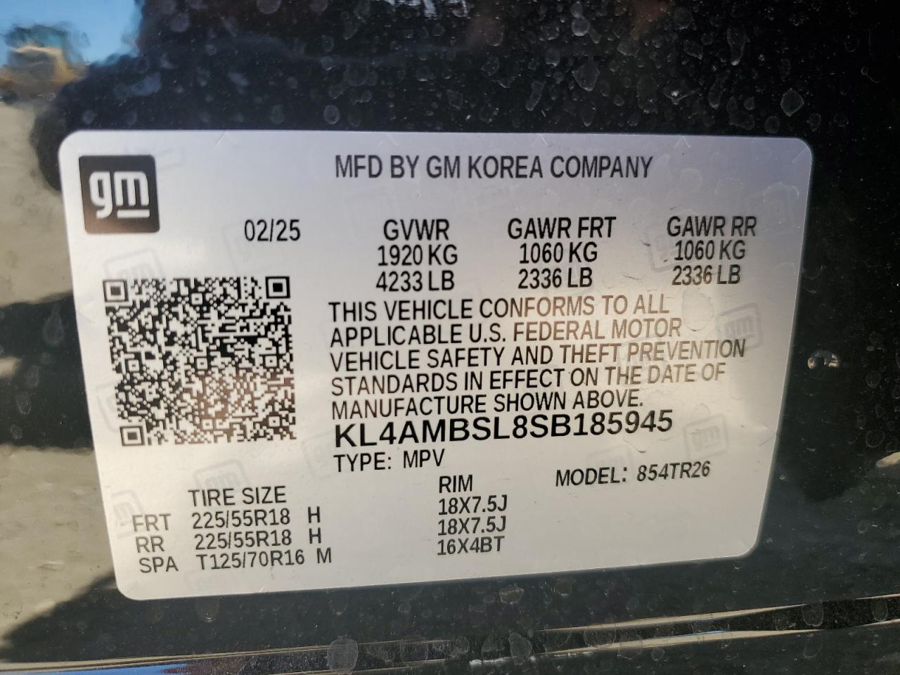 2025 BUICK Encore VIN KL4AMBSL8SB185945 photo 12
