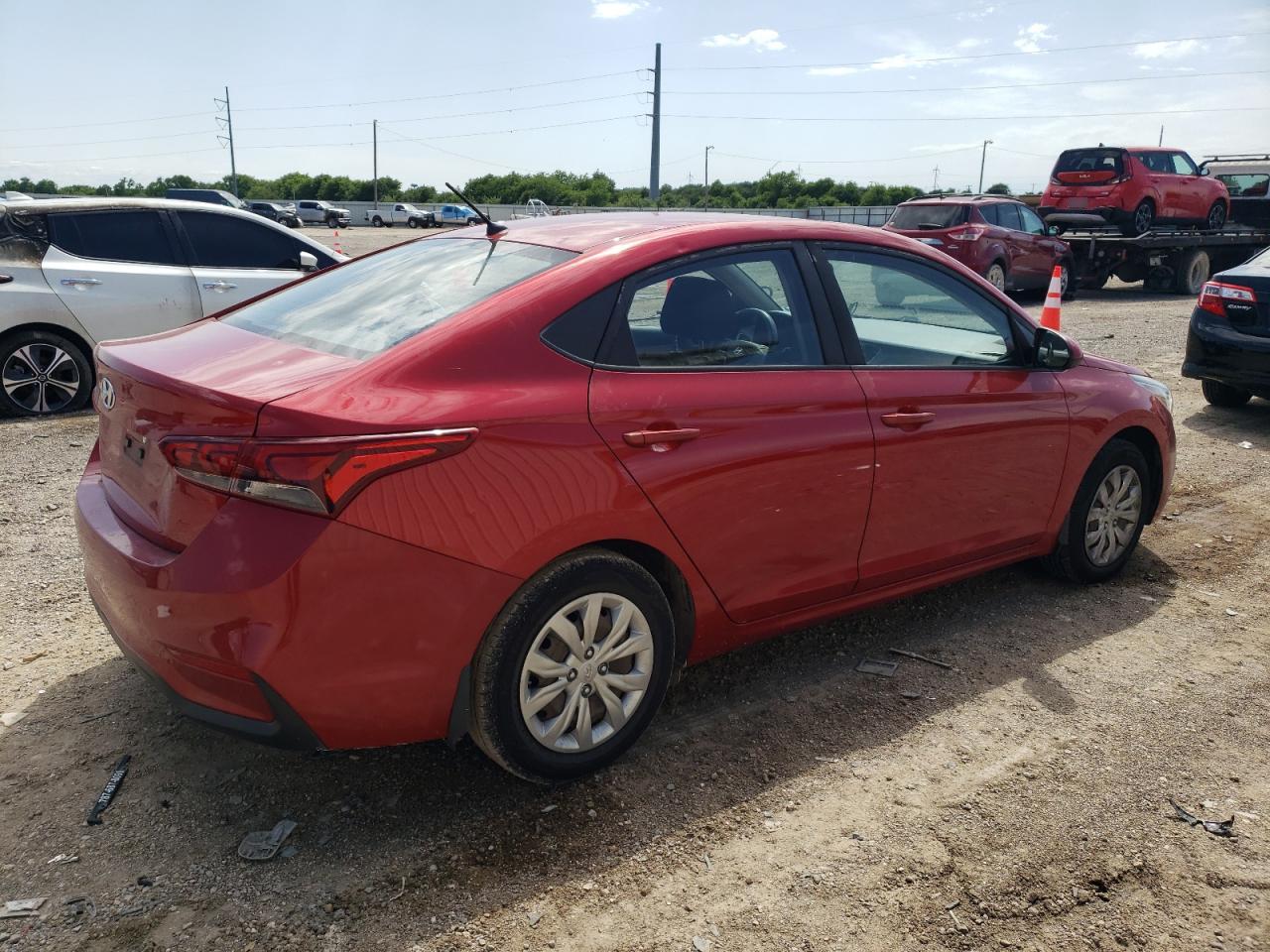 2018 Hyundai Accent VIN 3KPC24A3XJE028906 photo 3